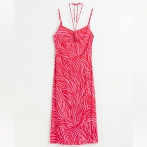 NWOT H&M Midi Open Back Dress